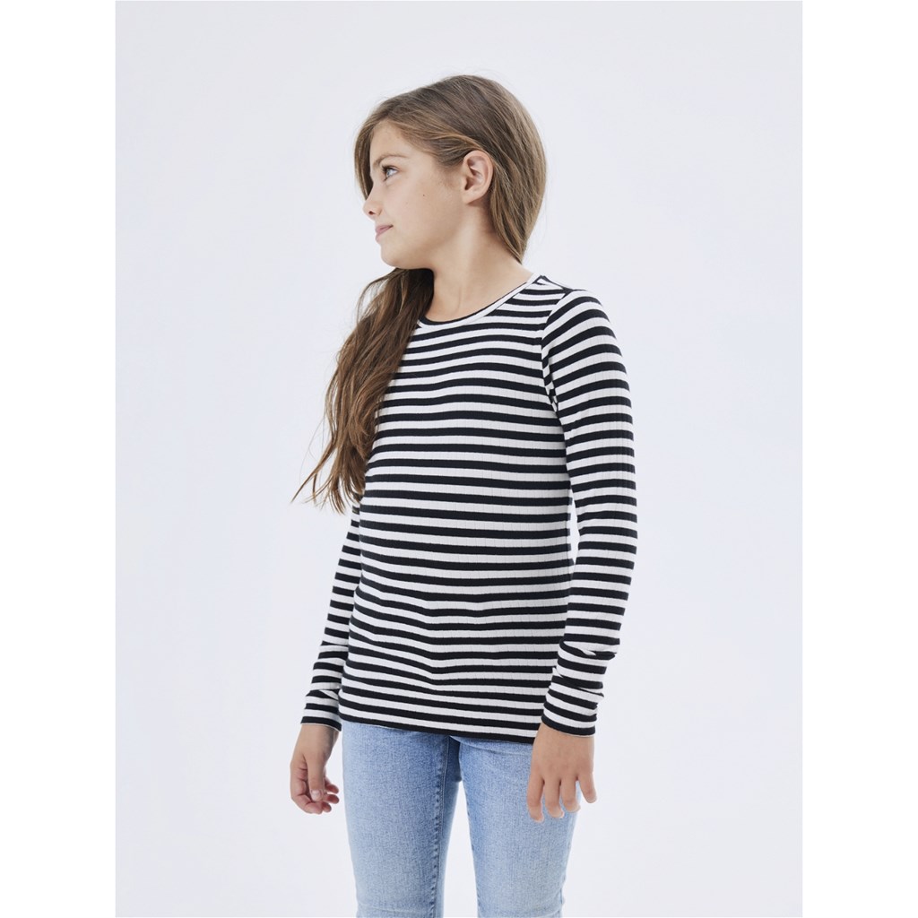 NAME IT Langærmet Bluse Suraja Black Stripe