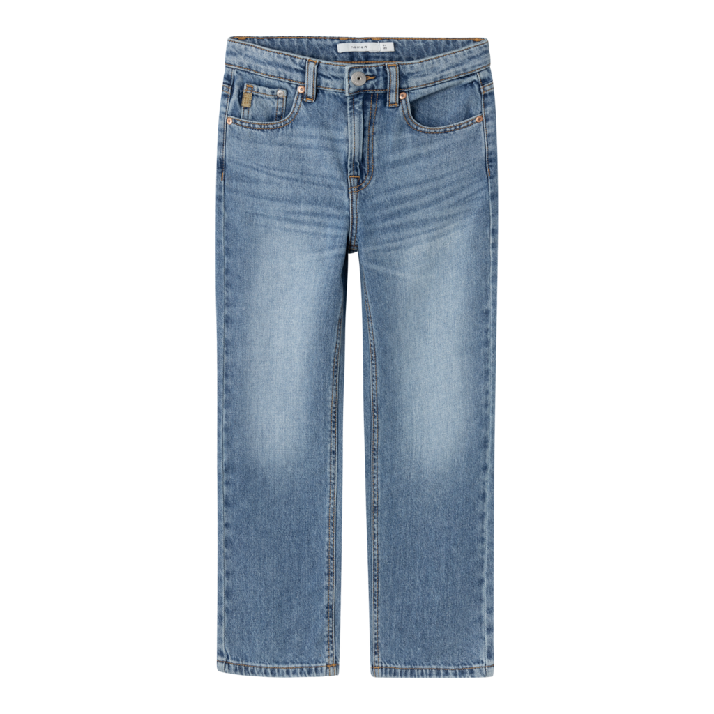 NAME IT Ryan Straight Jeans Medium Blue Denim