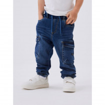 NAME IT Baggy Cargo Jeans Ben Dark Blue Denim