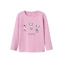 NAME IT Vix Langærmet Bluse Pastel Lavender Panda