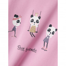 NAME IT Vix Langærmet Bluse Pastel Lavender Panda