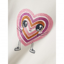 NAME IT Langærmet Bluse Vix Jet Stream Glitter Heart