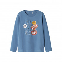 NAME IT Langærmet Bluse Vux Coronet Blue Play Time