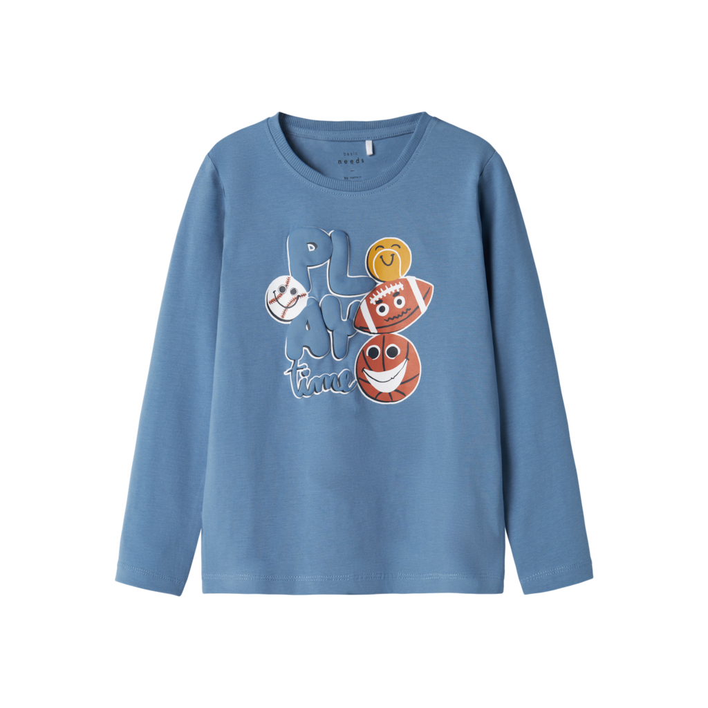 NAME IT Langærmet Bluse Vux Coronet Blue Play Time