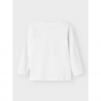 NAME IT Langærmet Bluse Vux Bright White