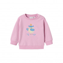 NAME IT Baby Sweatshirt Vrillie Pastel Lavender Bird