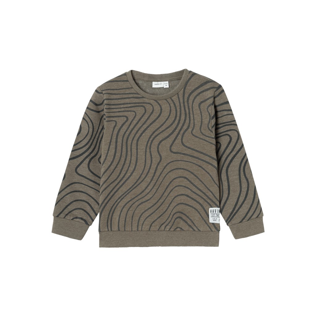 Calvin Klein Sweatshirt - Terry Half-Zip - Green Haze