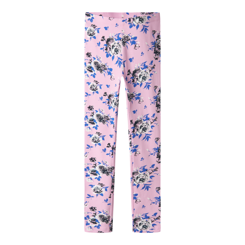 NAME IT Leggings Vivian Pastel Lavender Blomster