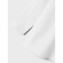 NAME IT Langærmet Bluse Fan Bright White