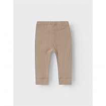 NAME IT Hulmønster Leggings Ninna Savannah Tan