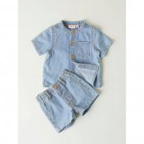 NAME IT Baby Denim Shorts Ryan Light Blue