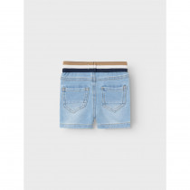 NAME IT Denim Sweat Shorts Silas Light Blue Denim