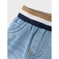 NAME IT Denim Sweat Shorts Silas Light Blue Denim