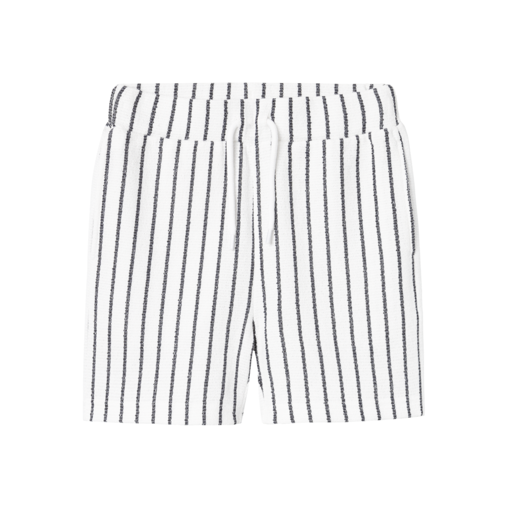 NAME IT Stribede Shorts Holappe Bright White