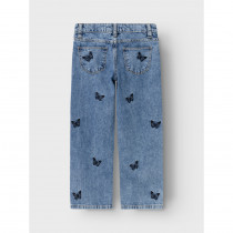 NAME IT Wide Jeans Sommerfugl Bella Medium Blue Denim