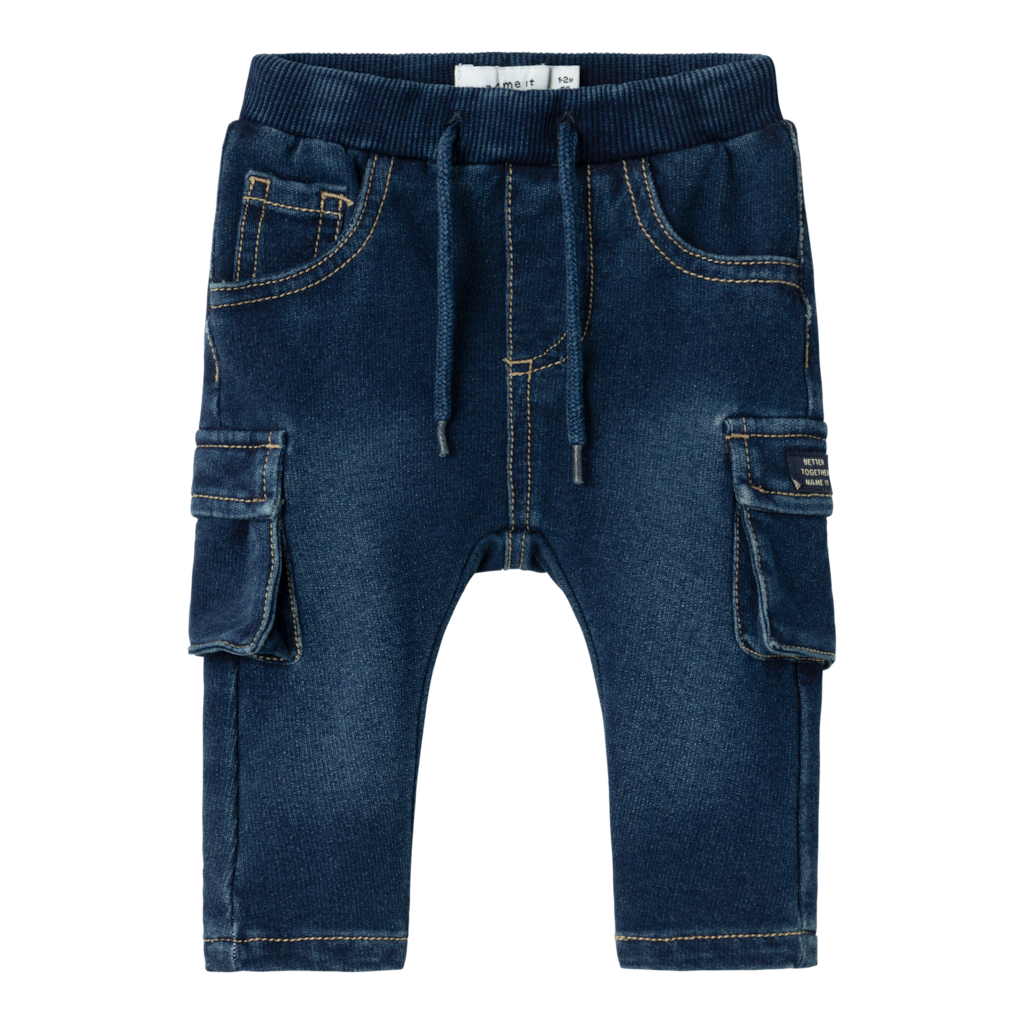 NAME IT Sweat Cargo Jeans Ben Dark Blue Denim