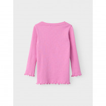 NAME IT Nimisa Langærmet Hulmønstret Bluse Fuchsia Pink