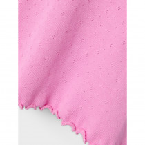 NAME IT Nimisa Langærmet Hulmønstret Bluse Fuchsia Pink