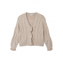 NAME IT Strik Cardigan Kimmao Peyote Melange