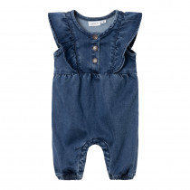 NAME IT Kortærmet Heldragt Asta Dark Blue Denim