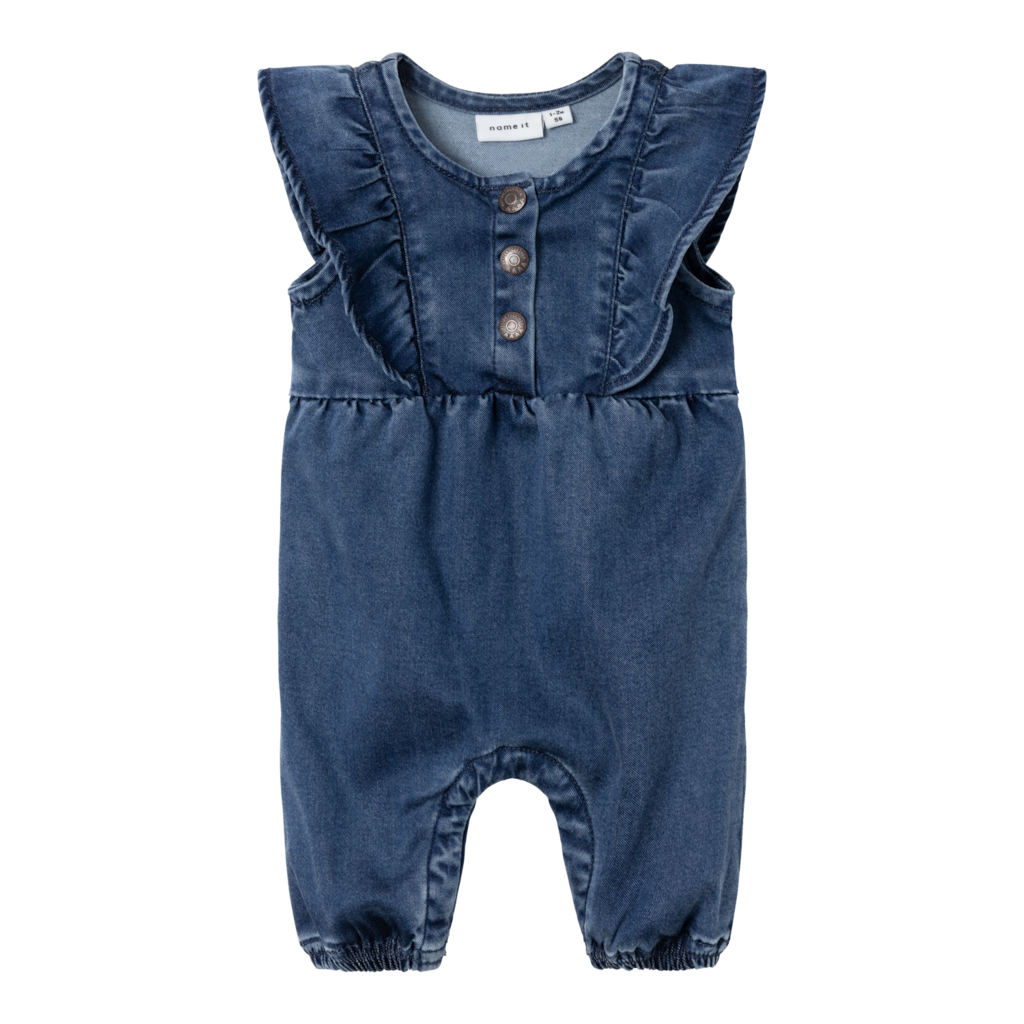 NAME IT Kortærmet Heldragt Asta Dark Blue Denim