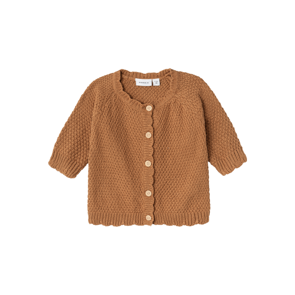 NAME IT Strik Cardigan Karoline Almond