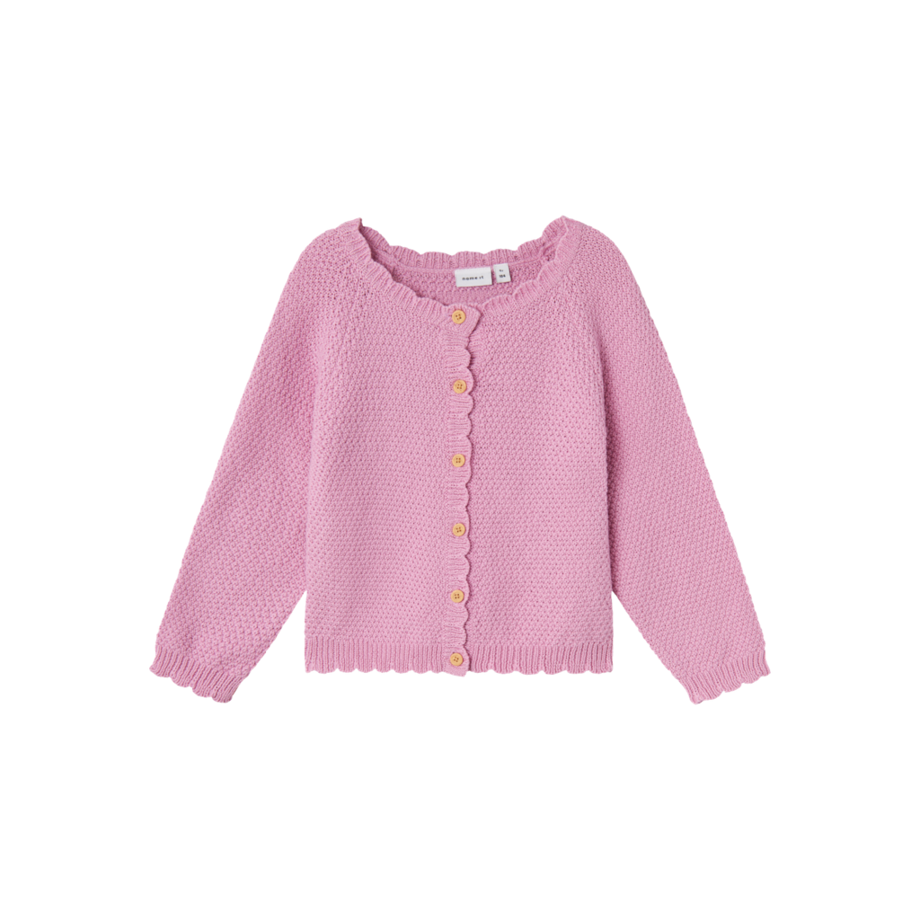 NAME IT Strik Cardigan Karoline Pastel Lavender