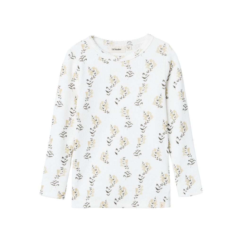 LIL ATELIER Langærmet Bluse Gavo Coconut Milk