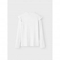 NAME IT Langærmet Bluse Kulappa Bright White