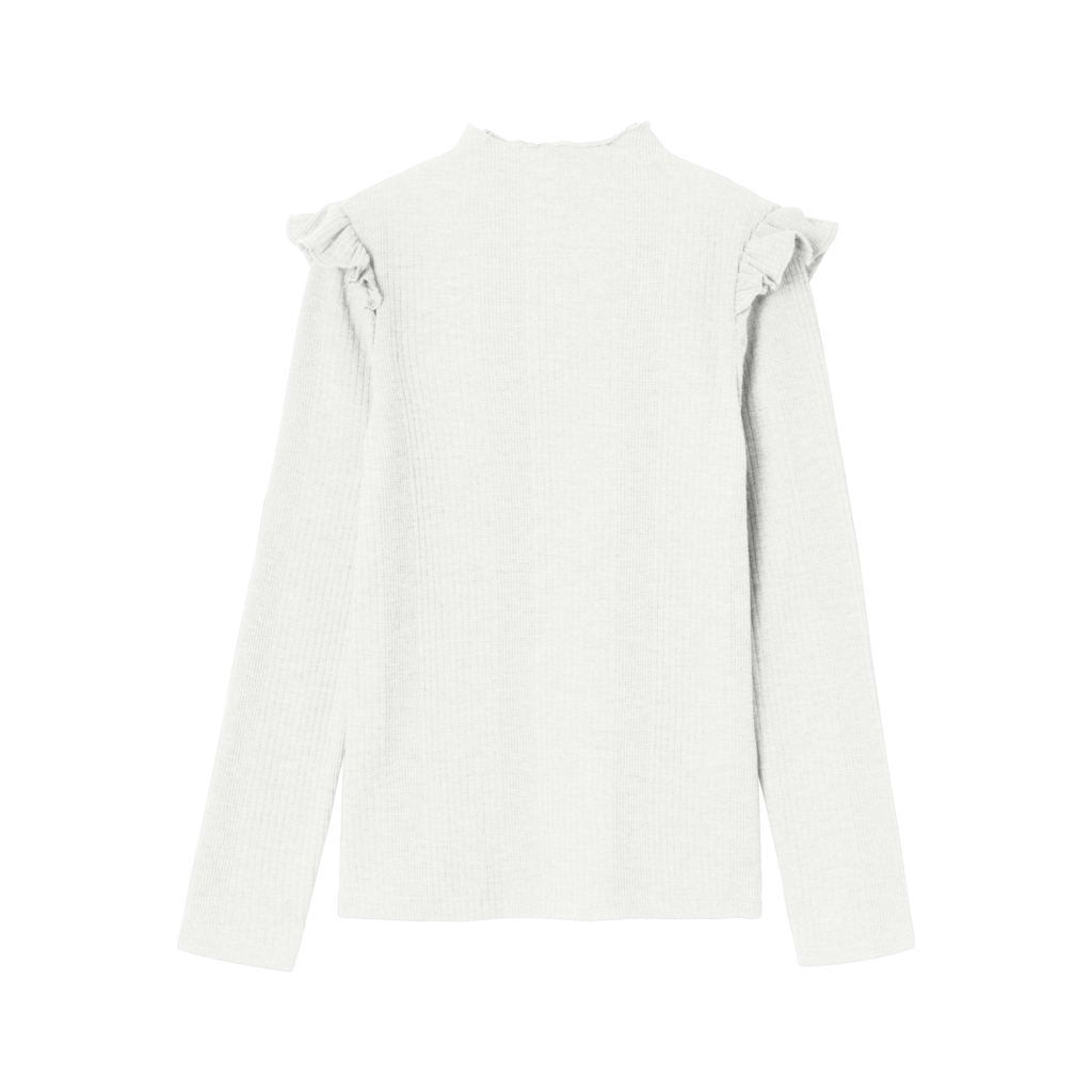 NAME IT Langærmet Bluse Kulappa Bright White