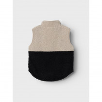 NAME IT Teddy Vest Laket Black Pure Cashmere