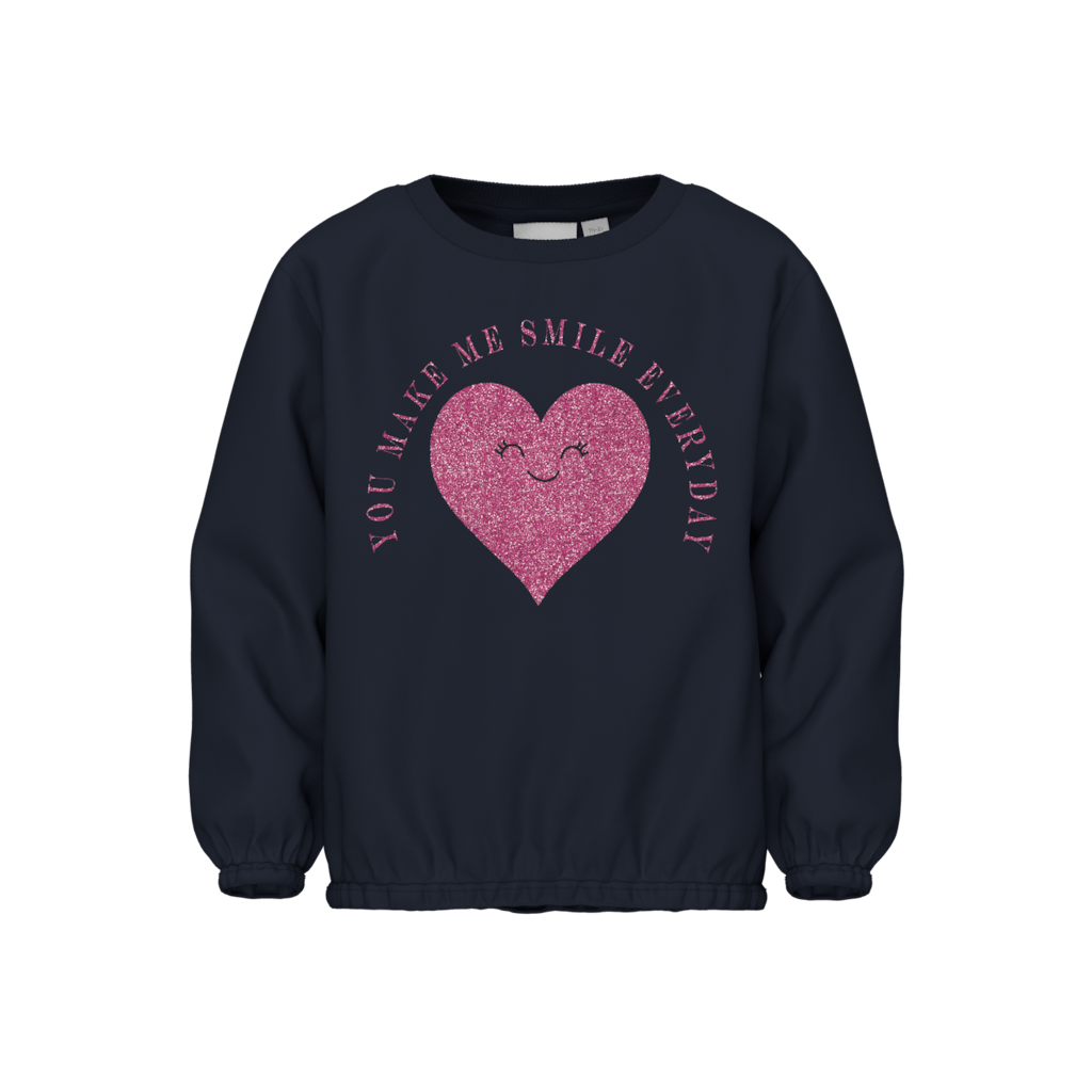  NAME IT Løs Sweatshirt Viluba Dark Sapphire 