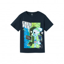NAME IT Minecraft T-Shirt Joshi Dark Sapphire