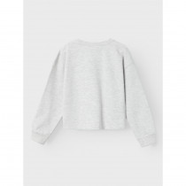 NAME IT Kort Sweatshirt Losefine Light Grey Melange