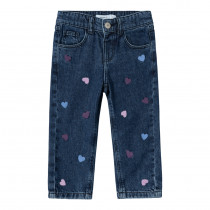 NAME IT Bella Mom Hjerte Jeans Dark Blue Denim