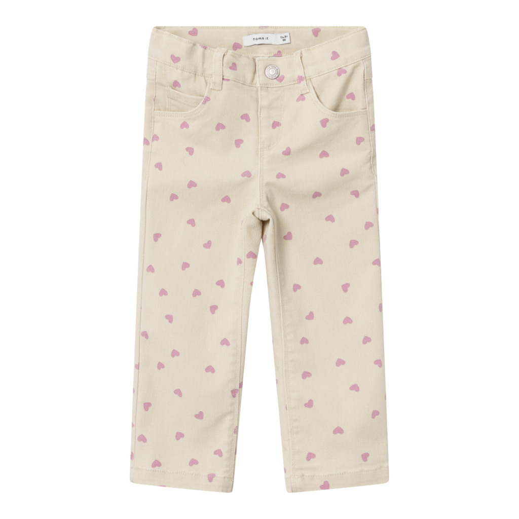 NAME IT Hjerte Jeans Rose Summer Sand