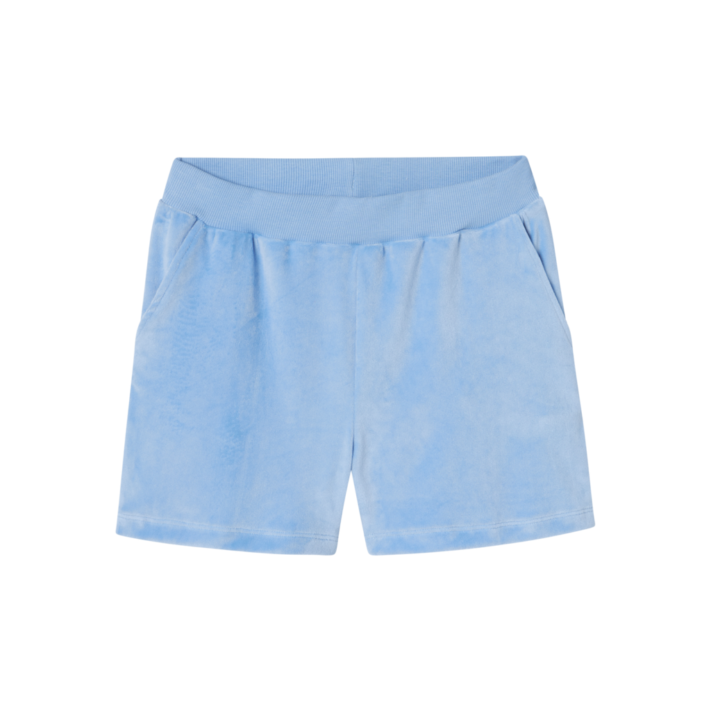 NAME IT Velour Shorts Debbie Vista Blue