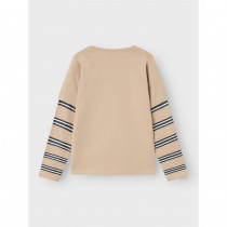 NAME IT Langærmet Bluse Dirch Oxford Tan