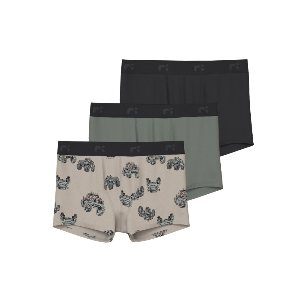 NAME IT 3- Pak Boxershorts Monster Truck Peyote