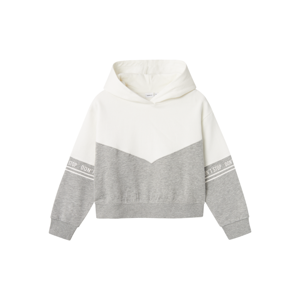 NAME IT Kort Sweatshirt Noli Grey Melange