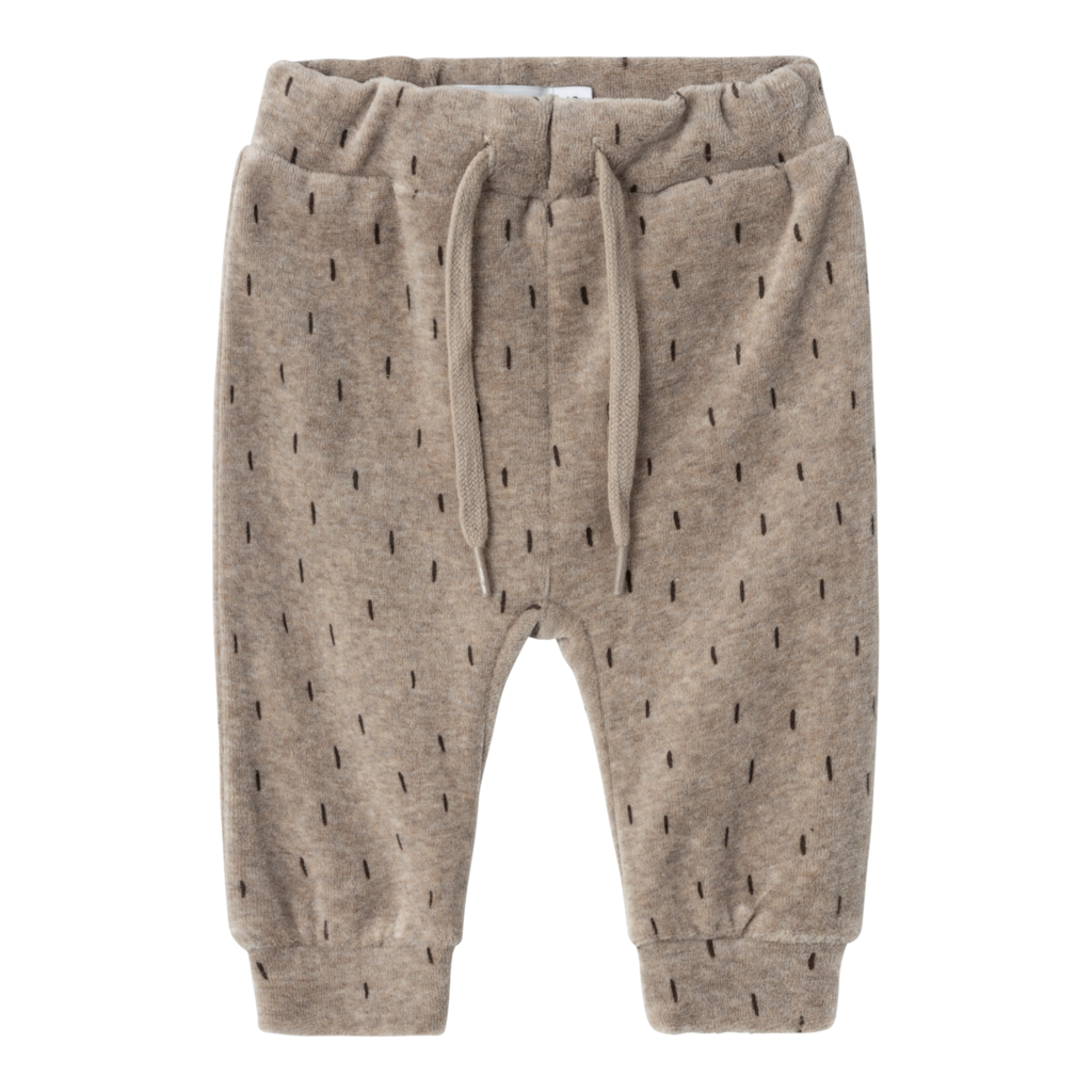 NAME IT Nalwin Velour Sweatpants Weathered Teak