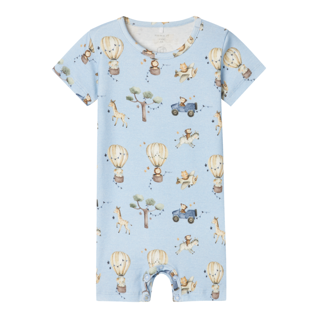 NAME IT Sunsuit Julius Chambray Blue Melange