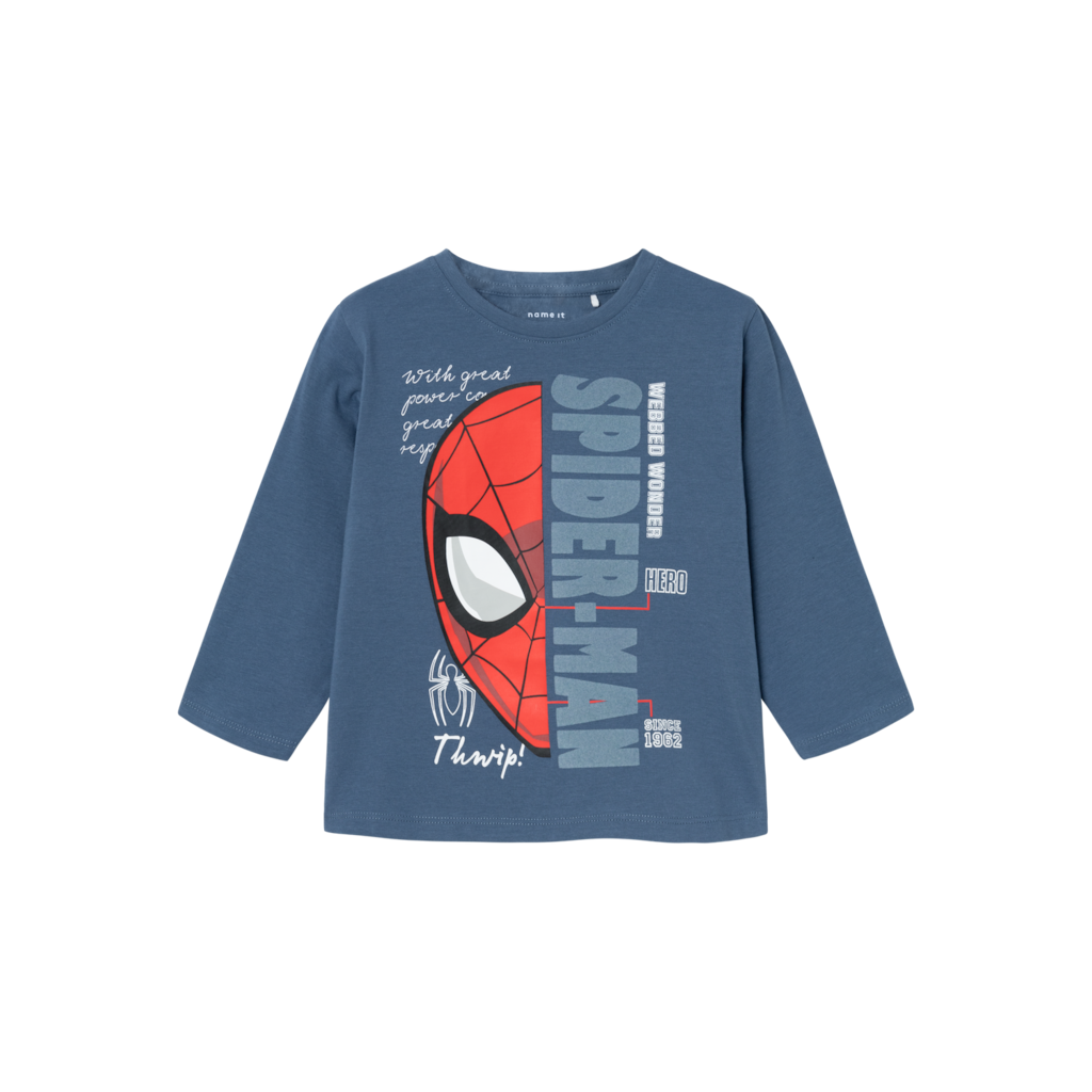 NAME IT Spiderman Langærmet Bluse Ako Bering Sea