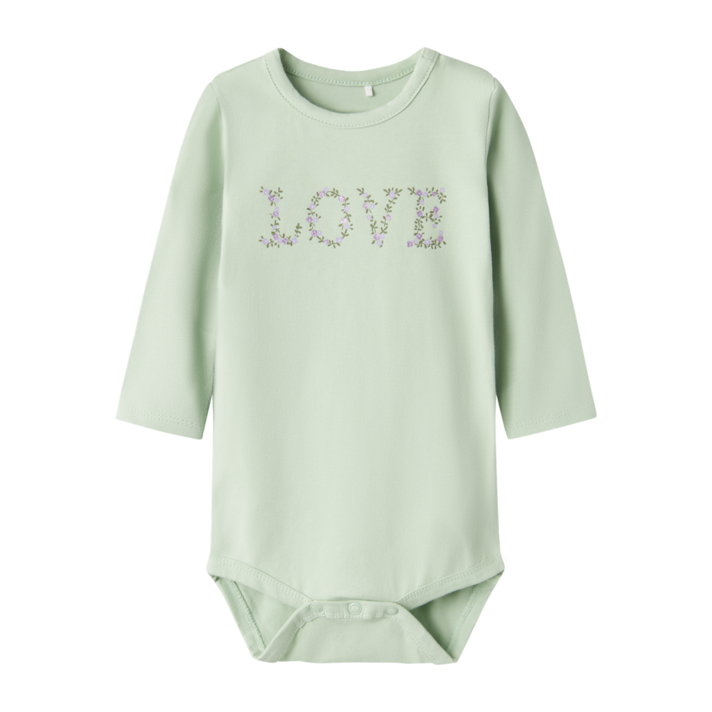 NAME IT Langærmet Body Jass Silt Green