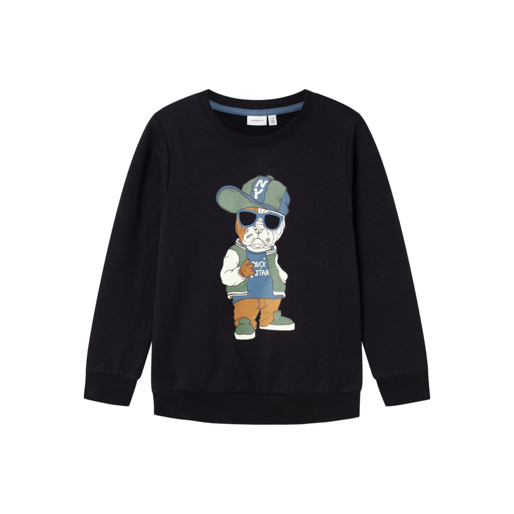 NAME IT Sweatshirt Oklokken Black