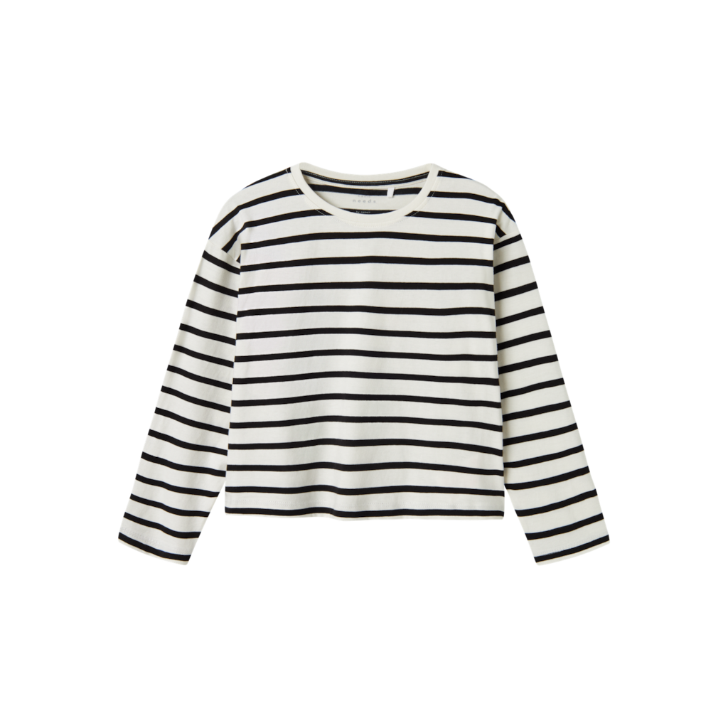 NAME IT Kort Langærmet Bluse Vita Jet Stream 