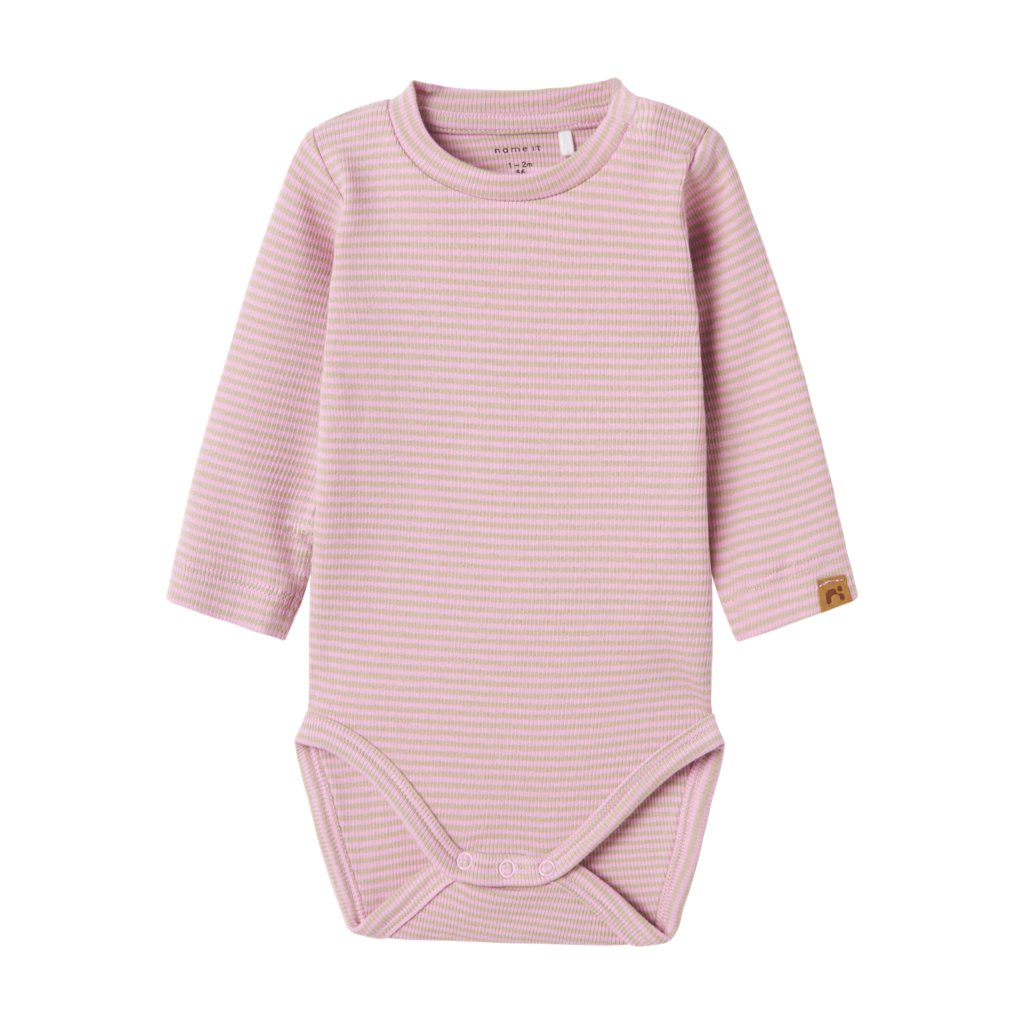 NAME IT Lakkin Langærmet Body Pastel Lavender