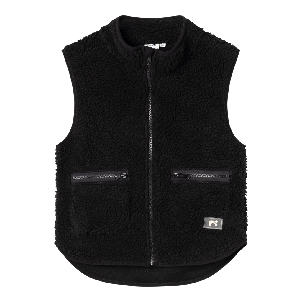 NAME IT Noderne Teddy Vest Black