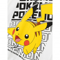 NAME IT Pokemon Langærmet Bluse Amas Bright White