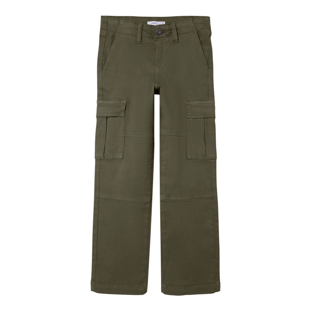 NAME IT Twill Cargobukser Ryan Olive Night